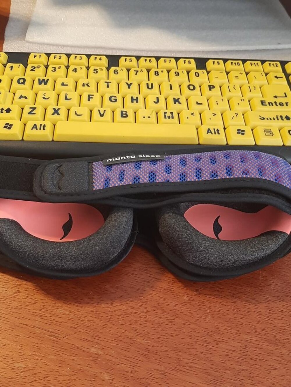 NEW Box ! Manta PRO Sleep Mask Purple / Orange - Picture 3 of 8